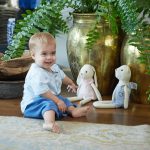 חליפת דובי כחולה לתינוקות