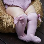 גרביים עד הברך לבנדר לתינוקות