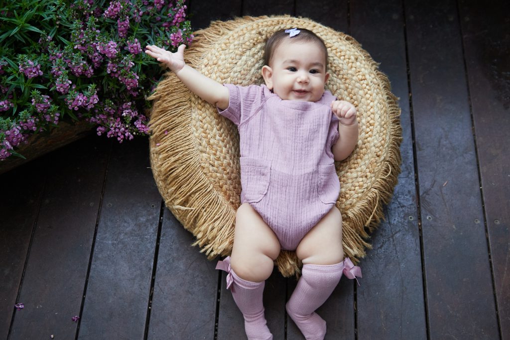 אוברול אורבני חצי שרוול בצבע לבנדר