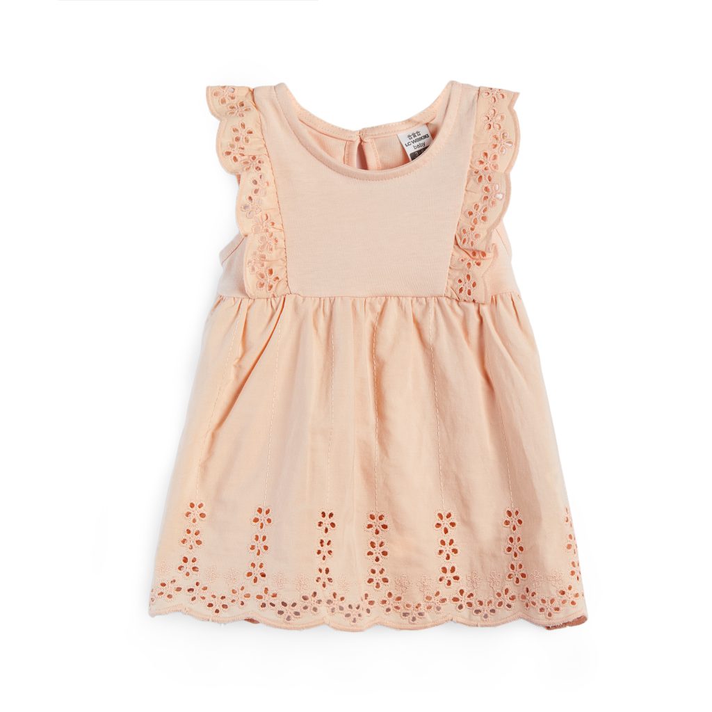 שמלת מלמלה תחרה ורודה