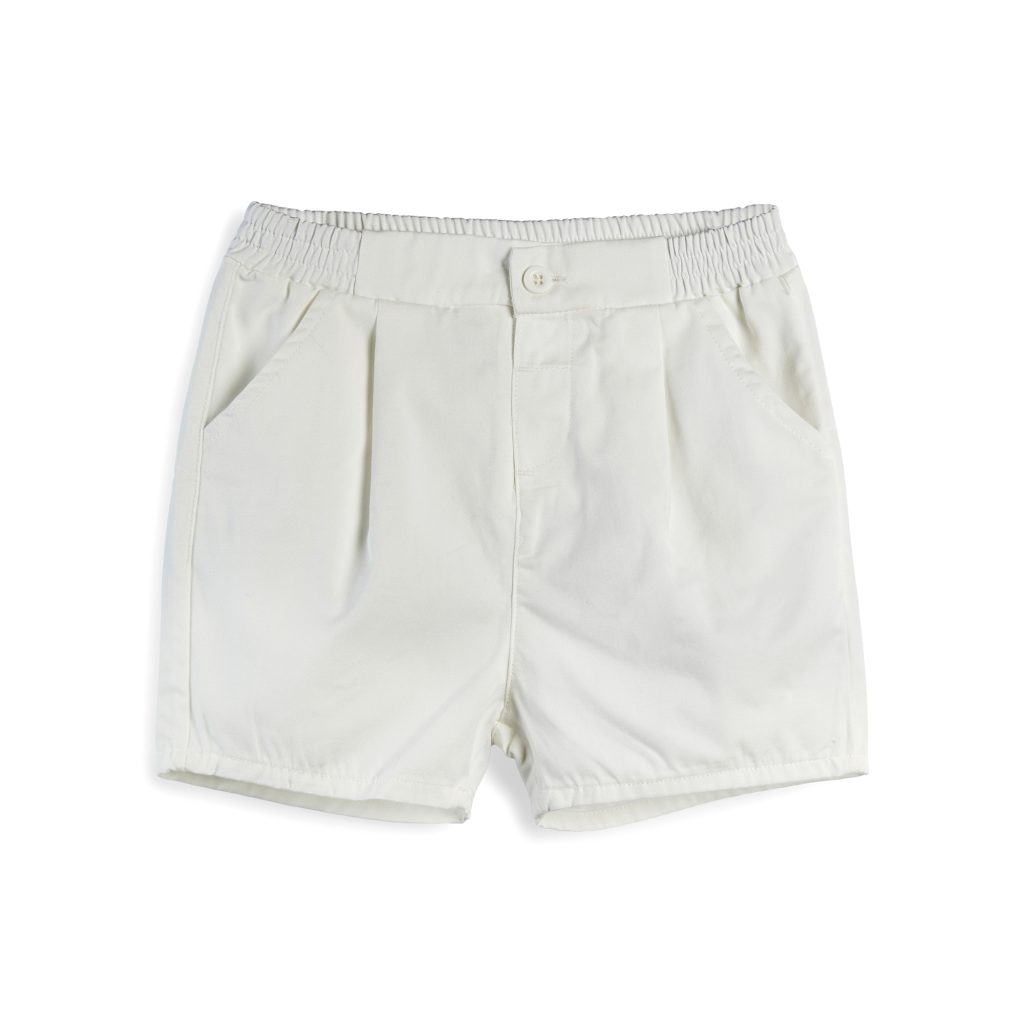 מכנסיים יוניסקס בצבע לבן לבנים