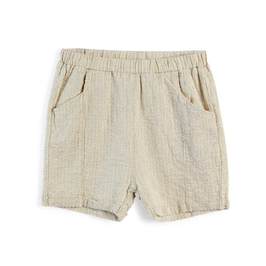 מכנסיים קצרים דמוי פשתן לתינוקות