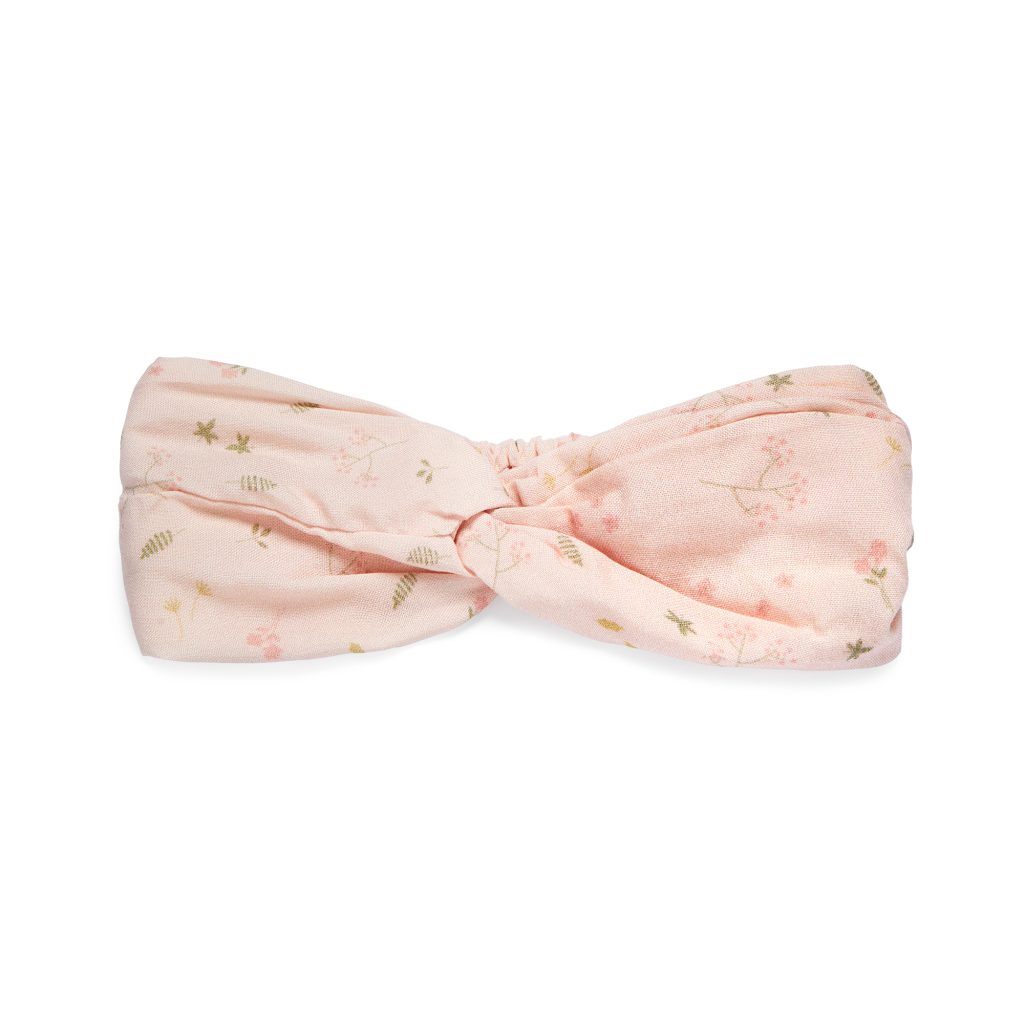 סרט לשיער פרחוני ורוד לתינוקות