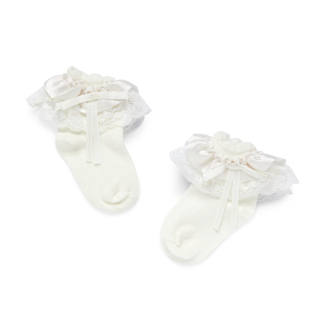 גרביים חצי קרסול עם תחרה