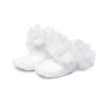 גרביים חצי קרסול עם טול חגיגי