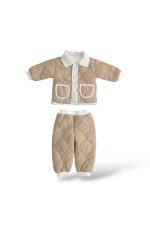 ⁦חליפת פוך עם כיסים COFFE⁩ – תמונה ⁦2⁩