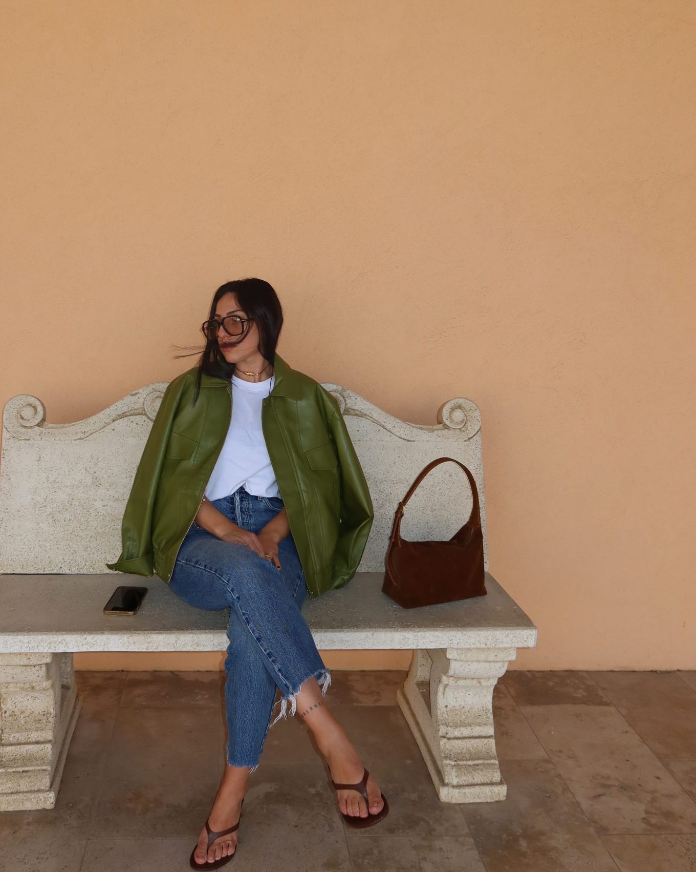 IMG_5868 ג'קט דמוי עור פיסטוק – תמונה 1