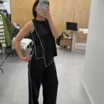 חליפה א-סימטרית שחור לבן