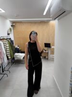 ⁦חליפה א-סימטרית שחור לבן⁩ – תמונה ⁦3⁩