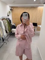 ⁦חליפת ברמודה ורוד אביבי⁩ – תמונה ⁦2⁩