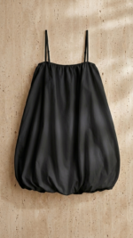 ⁦שמלת בלון שחורה⁩ – תמונה ⁦2⁩